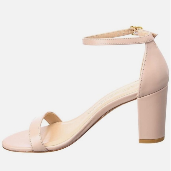 Stuart Weitzman Nearlynude NIB Ankle Strap City Sandal Dolce 8.5 M - Picture 4 of 5